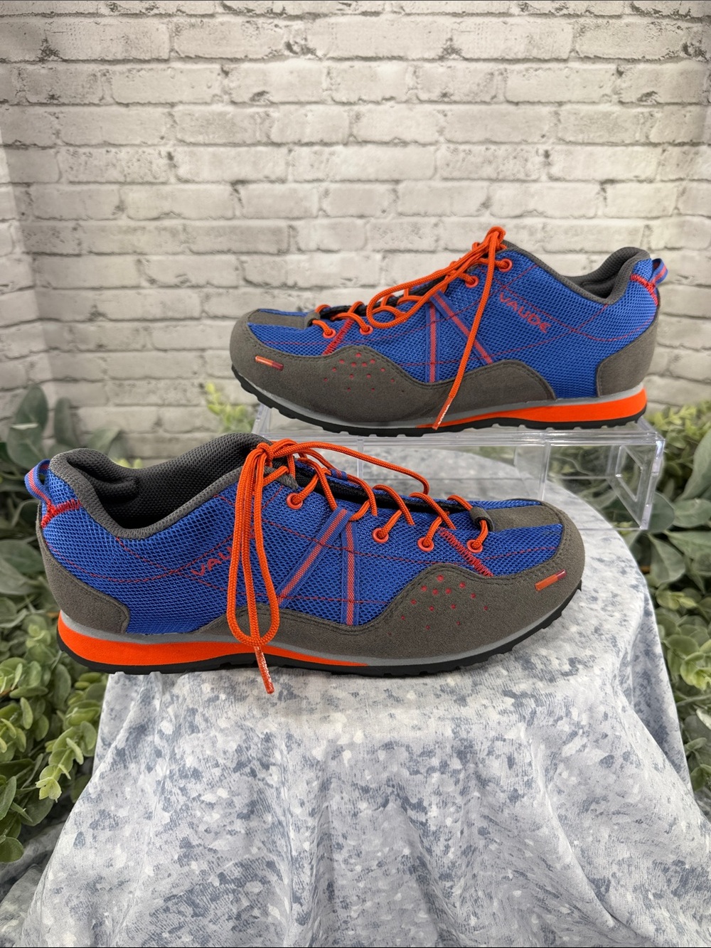 Vaude “Nilo” Gentian Blue Mesh Lace-Up Megagrip Athletic Sneakers Wms 8.5m Nwot View 4